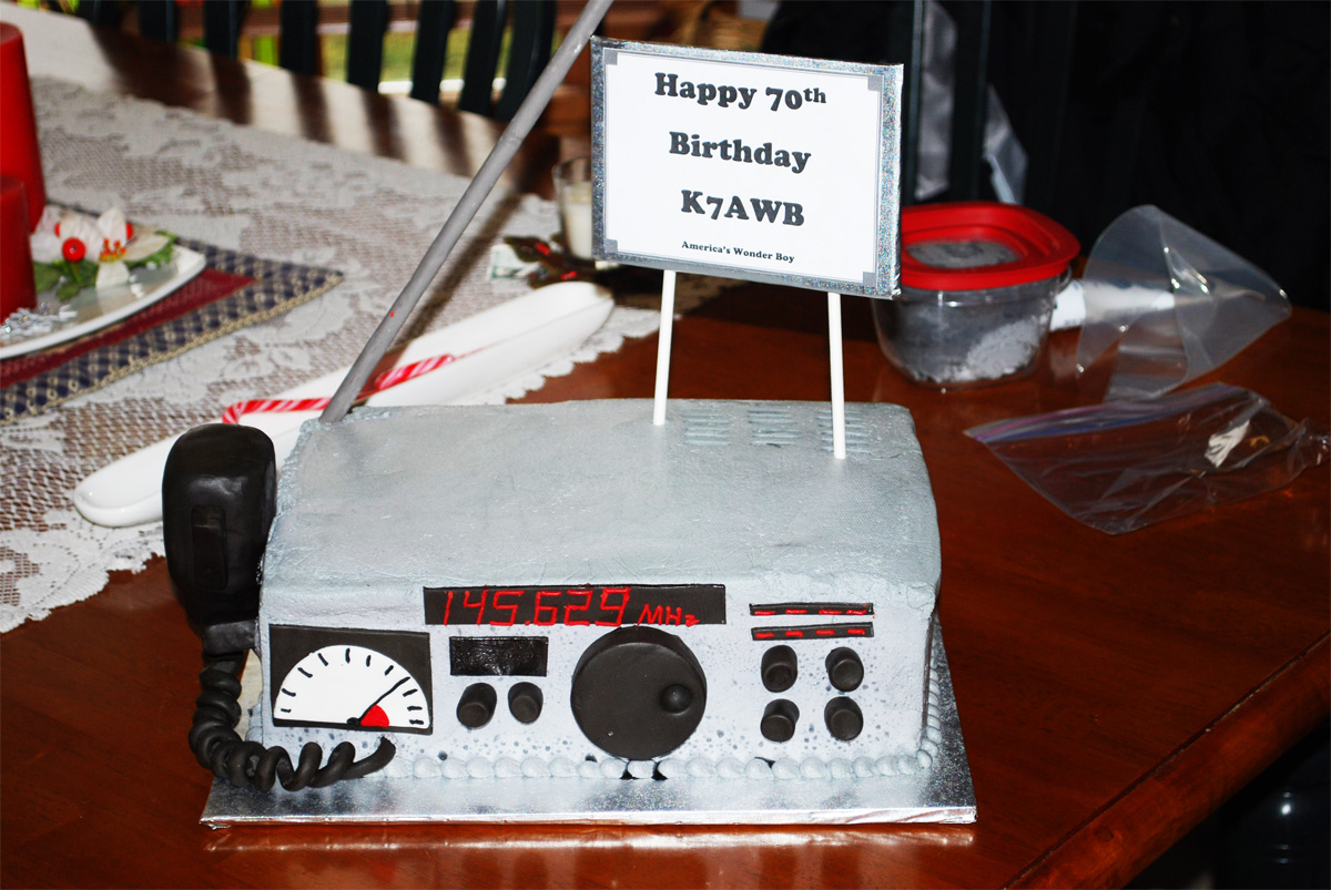 K7AWB's 70th Birthday Cake